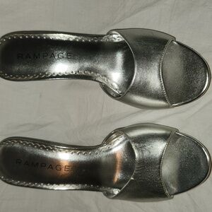 Rampage Silver Heels 9.5